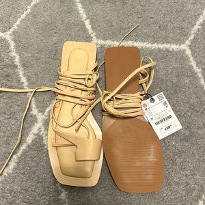 Zara wrap sandals